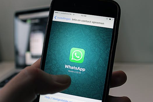 pexels-photo-46924-46924 A smartphone displaying the WhatsApp application screen held by a person.